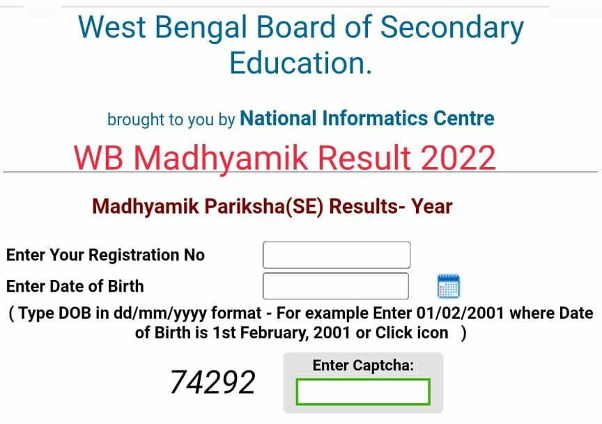 WB Madhyamik Result 2022 wbresults.nic.in 10th Result Check Online