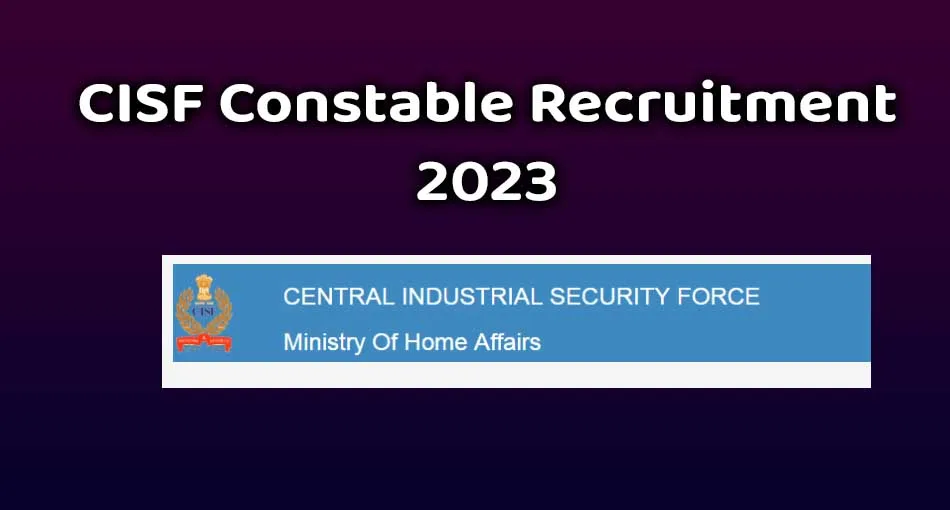 CISF Constable Recruitment 2023