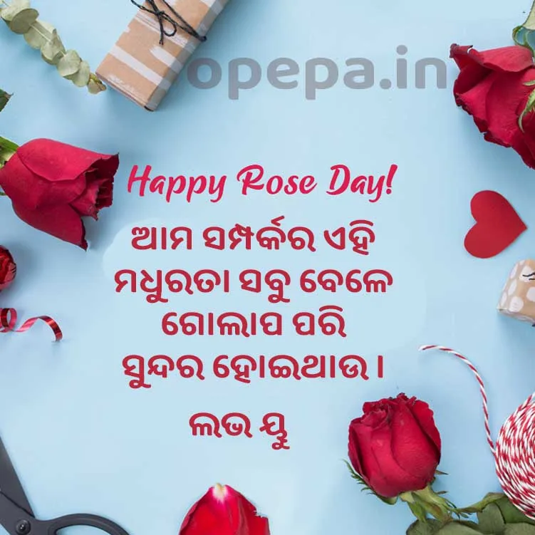 Happy Rose Day Odia Shayari