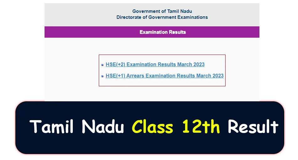 Tamil Nadu Class 12th Result TN Class 12 Topper List Opepa